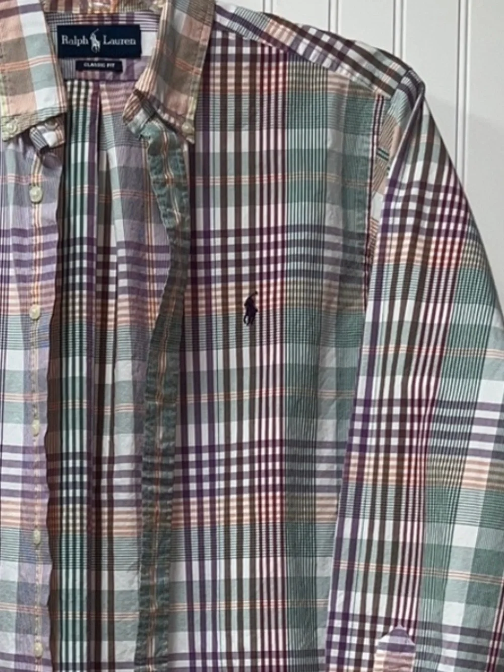 Polo Ralph Lauren Plaid L/S Shirt M Classic Fit